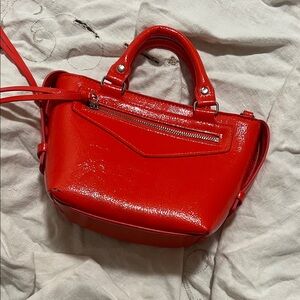 H&M Red faux Leather Handbag